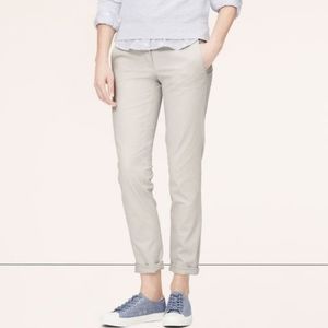 LOFT, Size 6, Cropped Chino in Grey